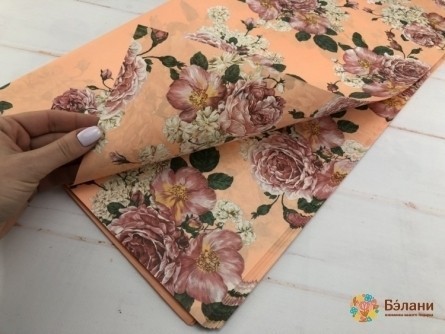 Flori De Hârtie "muguri Luxuriante" Piersic