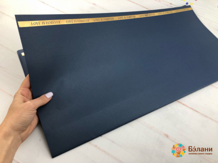 Hârtie De Flori „Dragostea Este Pentru Totdeauna” Albastru