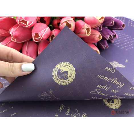 Hârtie Cu Flori De Vinete