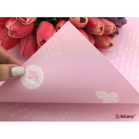 Floare De Hârtie "scrisoare" Roz