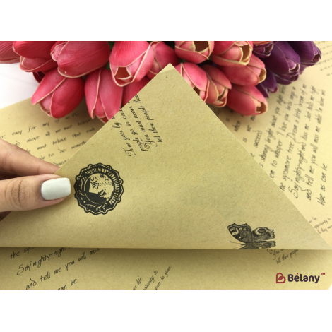 Flori De Hârtie "scrisoarea" Kraft