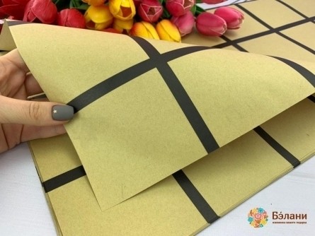 Hârtie De Flori "pătrate" Kraft