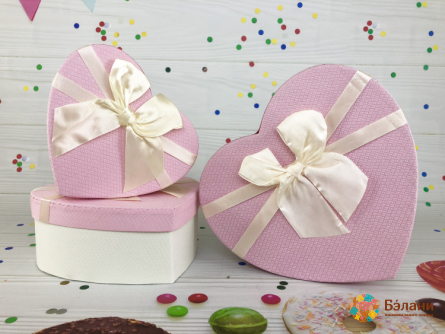 Cutie În Formă De Inimă „Marshmallow” Roz