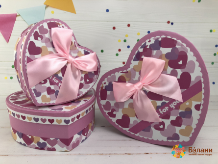 Nori De Inimi Cutie În Formă De Inimă Roz