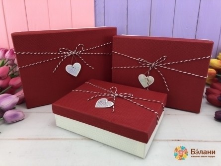 Cutie Cadou „Texture” Roșu