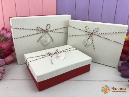 Cutie Cadou „Textura” Alb