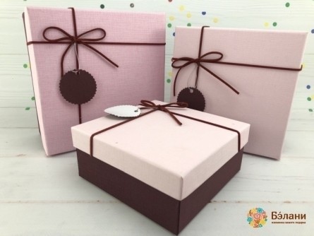 Cutie Cadou "marsala" Roz