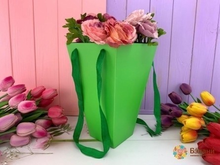 Cutie Pliantă Floristică "trapeze" Verde