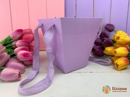 Cutie Pliantă Floristică „Trapezi S” Liliac