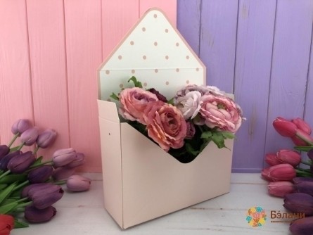 Plic Pliabil Pentru Flori „Scrisoare Către Tine” Roz