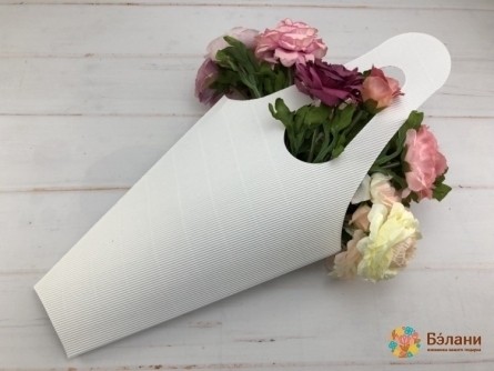 Pachet Pentru Flori "relief" Alb