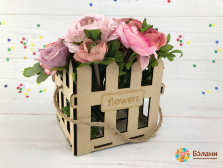 Plantator Din Lemn "flori" S