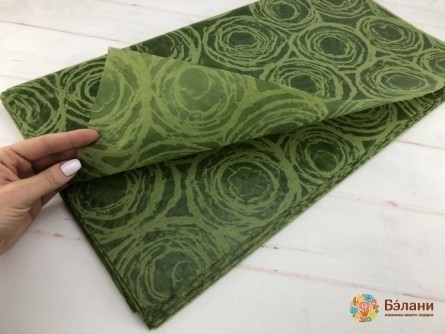 Flizelin „Trandafiri Preferați” De Culoare Verde Închis