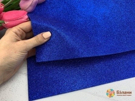 Foamiran Strălucitor Albastru