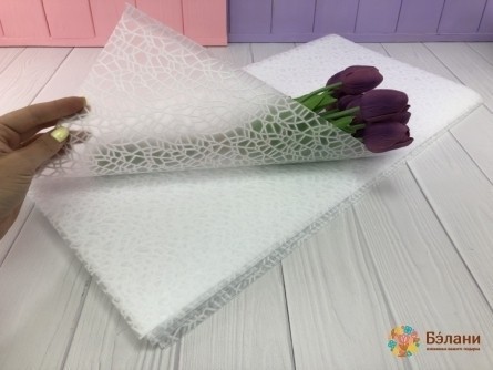 Flizelin Pentru Flori "frunze" Alb