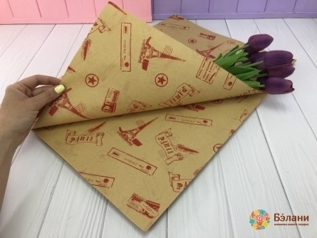 Hârtie Pentru Flori „Paris” Roșu