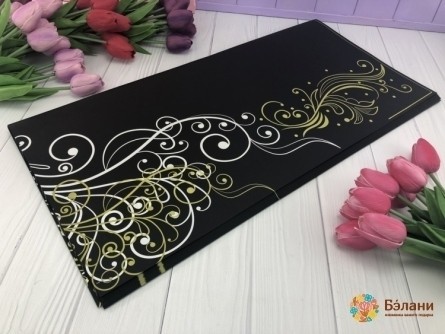 Hârtie Pentru Flori "swirl" Negru