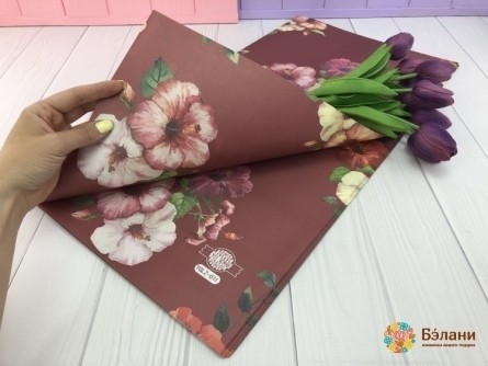 Hârtie Pentru Flori "alți Trandafiri" Marsala