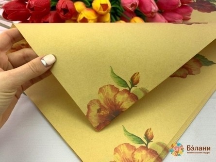 Hârtie Pentru Flori "alți Trandafiri" Kraft