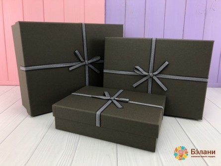 Cutie Cadou Cu Arc „Gri”