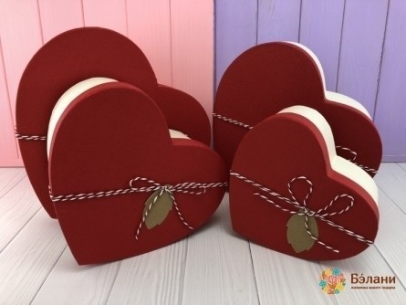 Cutie Roșie În Formă De Inimă "simplu"