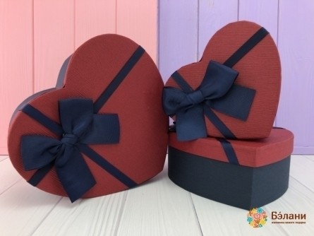 Cutie Albastră De Bourgogne, În Formă De Inimă "arcul Luxuriant"