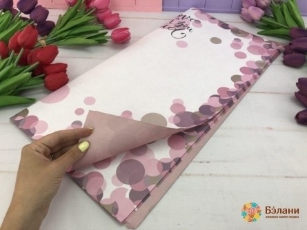 Hârtie Pentru Flori "bule" Roz