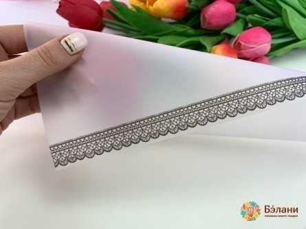 Hârtie De Urmărire Pentru Flori "kant Openwork" Tăiat Negru