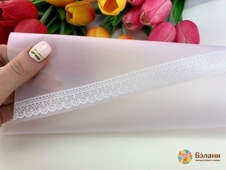 Hârtie De Urmărire Pentru Flori "kant Openwork" Alb