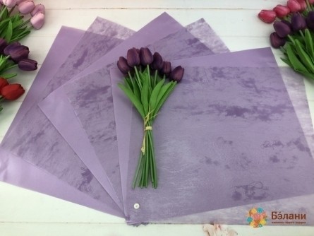 Urmărirea Hârtiei + Flizelin "fan" Lila