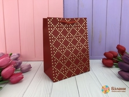 Saci Cadou "butoane De Aur" Roșu L