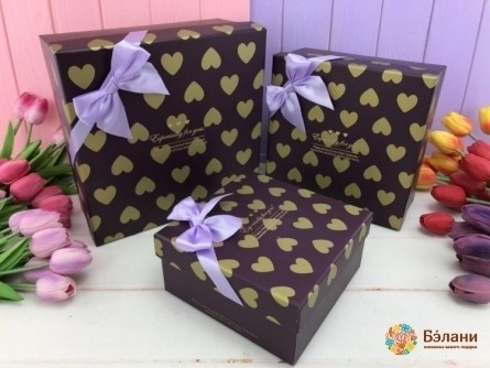 Cutie Cadou Pentru Prune "inimi"