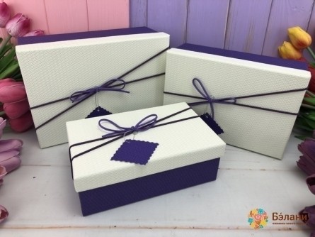 Cutie Cadou „Liliac” Alb