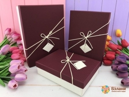 Cutie Cadou "diagonală" Marsala