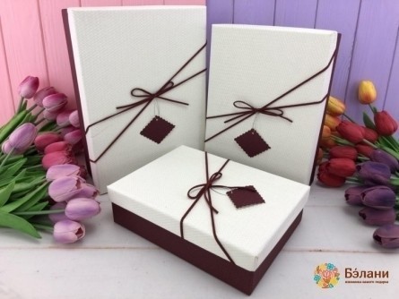 Cutie Cadou "diagonal" Alb