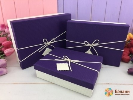 Cutie Cadou Liliac "diagonal"