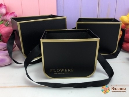 Cutie Cu Flori „Copil Auriu” Negru