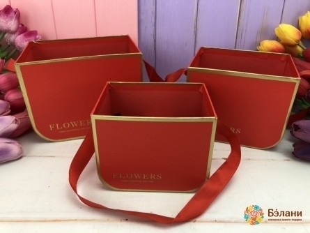 Cutie Cu Flori „Copil Auriu” Roșu