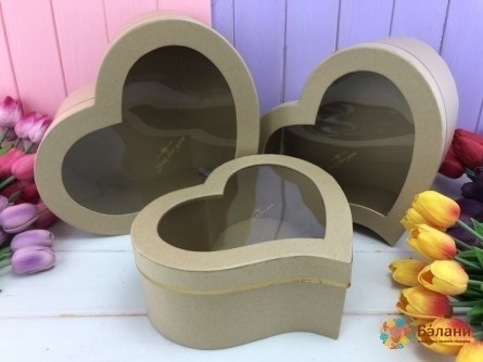 Cutie În Formă De Inimă "picătură" Kraft