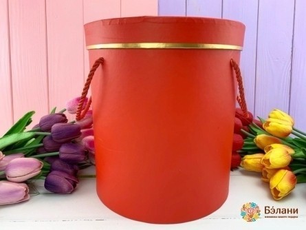 Cutie Rotundă „7 Buc” Roșu