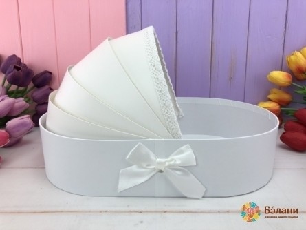 Cutie De Flori "cradle" Alb
