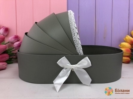 Cutie De Flori "cradle" Gri