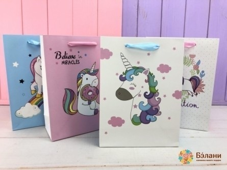 Geantă Cadou Amestec „Unicorn” M