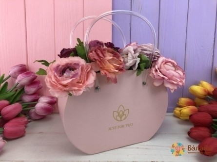 Cutie De Flori Cu Mâner Din Silicon Roz