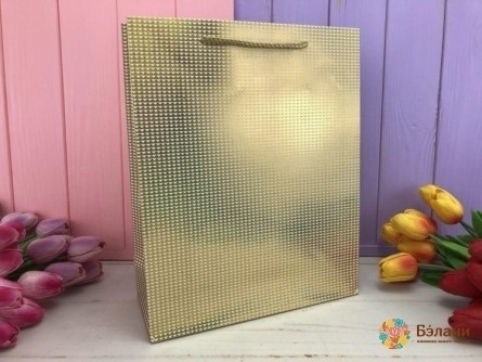 Geantă Cadou „Metalic” S Auriu