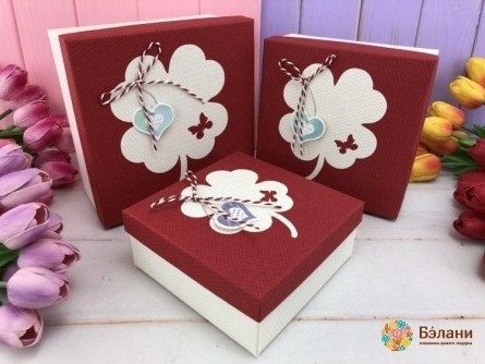 Cutie Cadou „Trifoi” Roșu