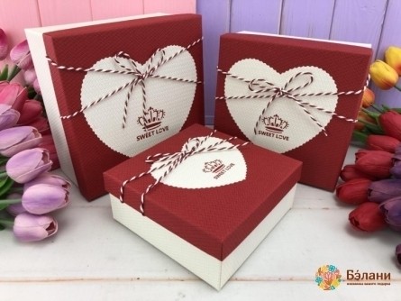 Cutie Cadou „Coroană” Roșie