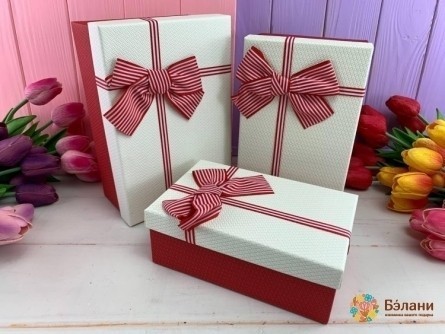 Cutie Cadou "linii" Alb