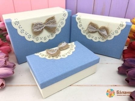 Cutie Cadou „Volane” Albastru