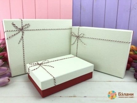 Cutie Cadou „Textura” Alb